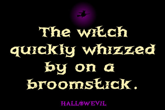 Hallowevil Font - Preview 2