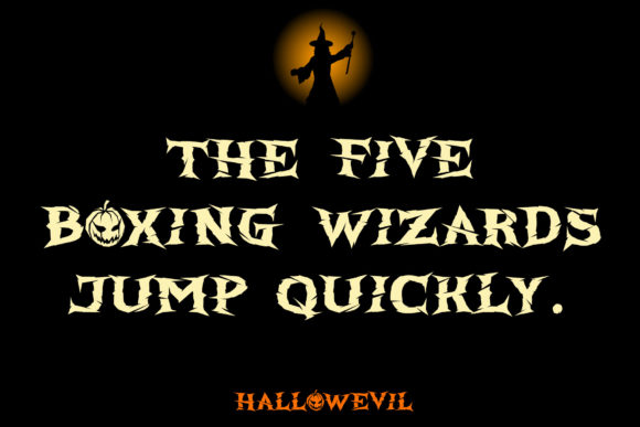 Hallowevil Font - Preview 3