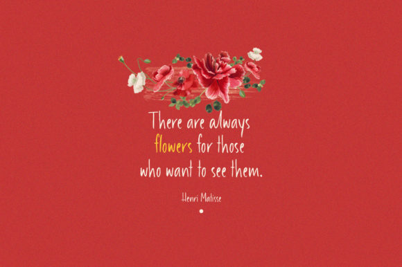 Heart Garden Font PNG with transparent background - Preview 1