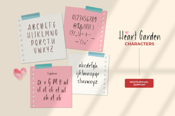 Heart Garden Font - Preview 5