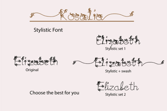 Kosalia Font PNG with transparent background - Preview 2