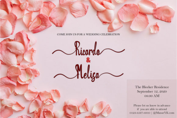 Lady Roses Font PNG with transparent background - Preview 1