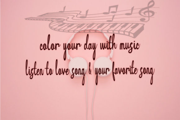 Lady Roses Font PNG with transparent background - Preview 2