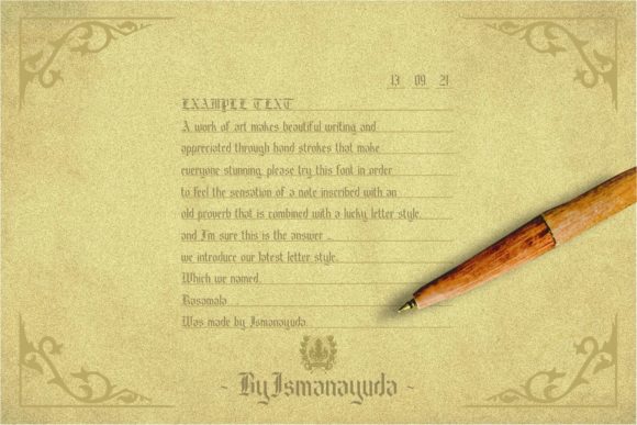 Rasamala Font PNG with transparent background - Preview 3