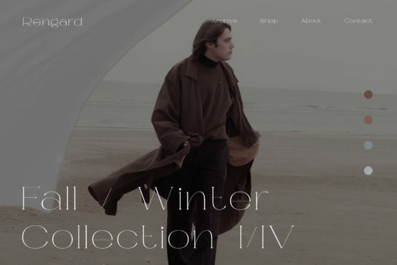 Rengard Font PNG with transparent background - Preview 2