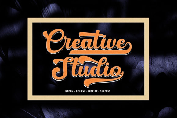 Rigular Script Font PNG with transparent background - Preview 2