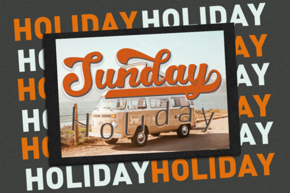Rigular Script Font PNG with transparent background - Preview 3