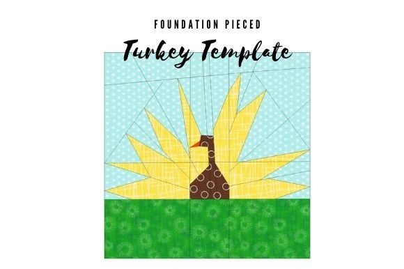 Turkey Foundation Pieced Quilt Block