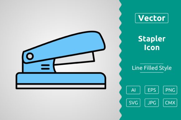 Vector Stapler Filled Outline Icon Graphic by Muhammad Atiq · Creative ...