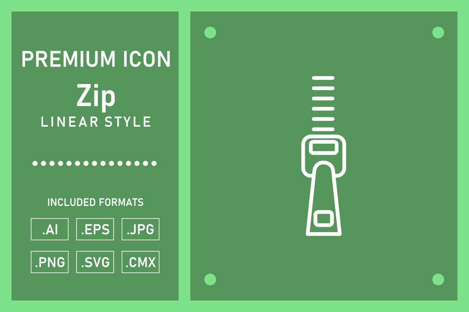 Zip Vector Line Icon Design Graphic by Glyphinder · Creative Fabrica