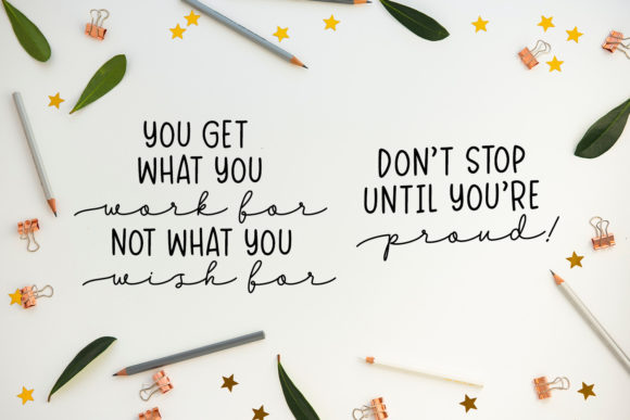 Dreamy Notes Duo Font PNG with transparent background - Preview 4