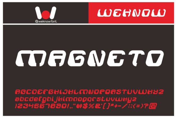 Electro Magnet Font - Preview 1