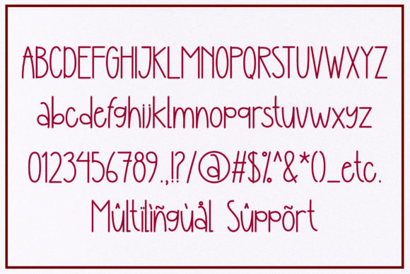 Happy Children Font font preview - 6