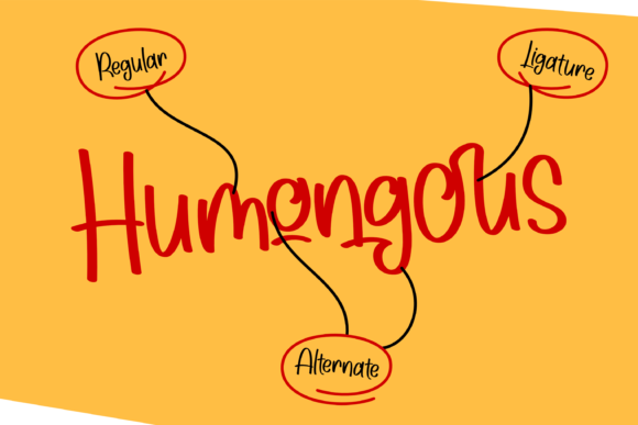 Humongous Font PNG with transparent background - Preview 3
