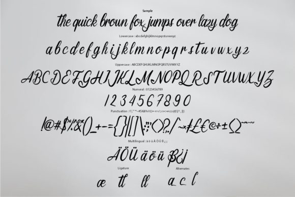 Matlinal Script Font PNG with transparent background - Preview 5