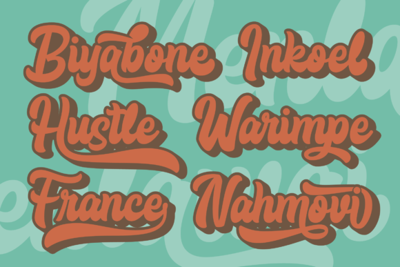Menlawai Font PNG with transparent background - Preview 4