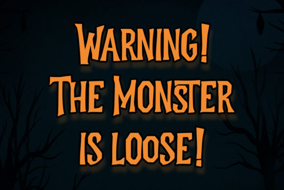 Monstafaller Font PNG with transparent background - Preview 1