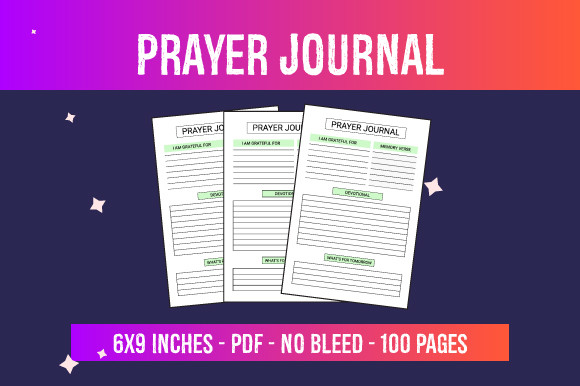 Prayer Journal - KDP Interior Graphic by Gfx Studio · Creative Fabrica
