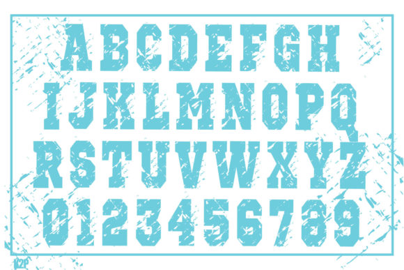 Snow Storm Font PNG with transparent background - Preview 1
