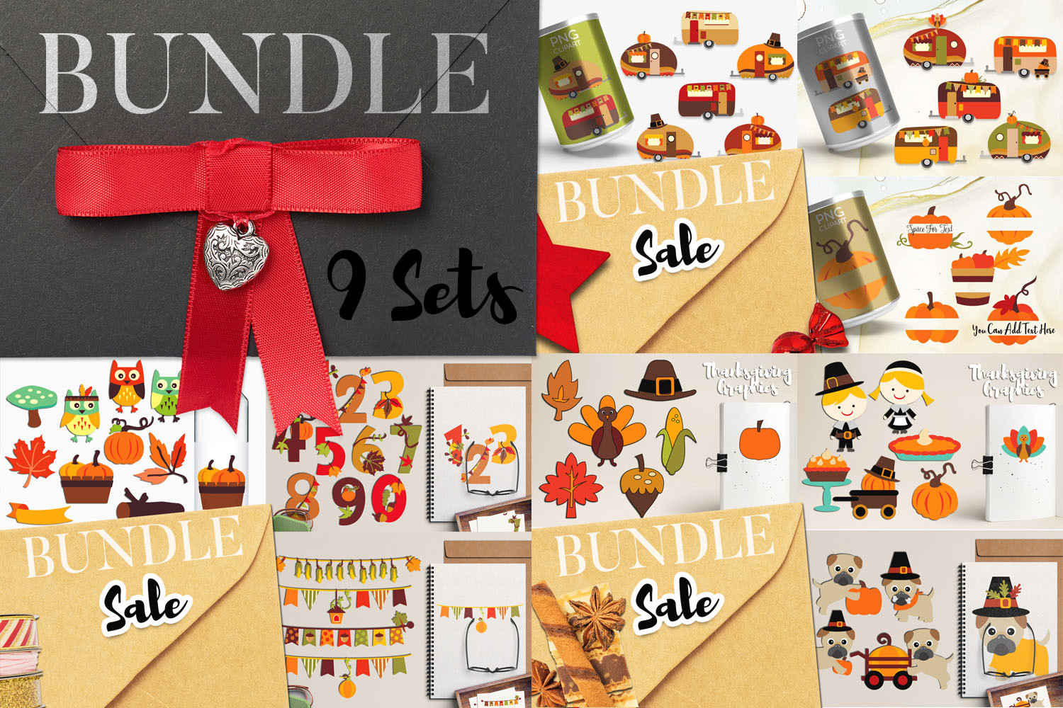 Thanksgiving Fall Clipart Graphic by Revidevi · Creative Fabrica