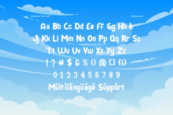 Foam Cloud Font - Preview 3