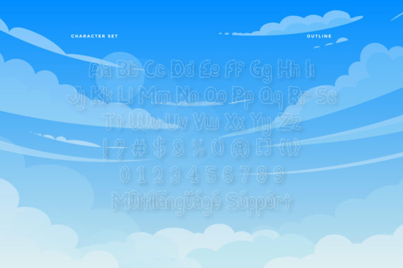 Foam Cloud Font - Preview 5