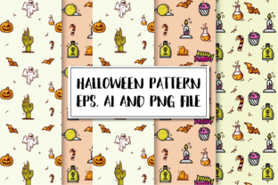 Halloween Digital Paper Pattern - 3 Graphic by Moonfrog Design House ...