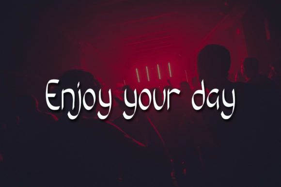 Night Club Font PNG with transparent background - Preview 3