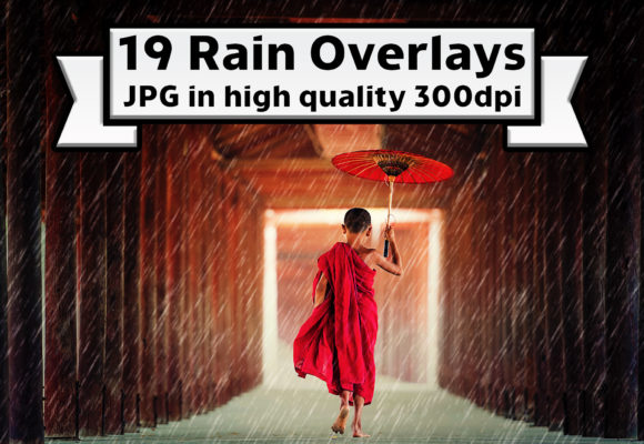Realistic Rain Photo Overlay Graphic Textures By TiveCreate