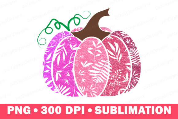 Retro Pumpkin PNG Fall Clipart Graphic by 247DigitalDesigns · Creative ...