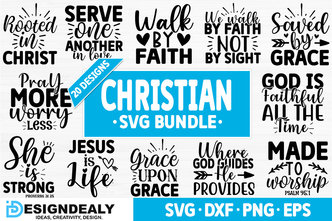 Christian SVG Bundle Graphic by Buysvgbundles · Creative Fabrica