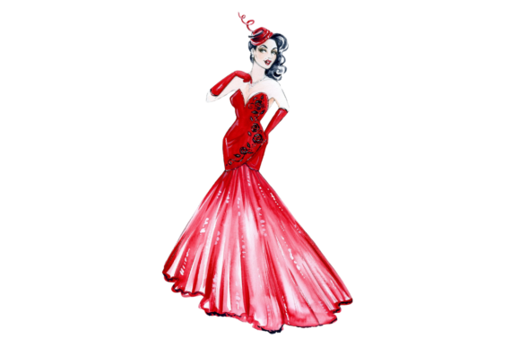 red dress graphic Womens Red Dress Icon Cartoon Stock Illustration - Download Image Now - Adult, Art, Arts Culture and Entertainment