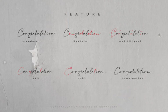 Congratulation Font - Preview 2