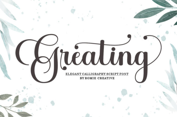 Greating Script & Handwritten Font By Romie Creative
