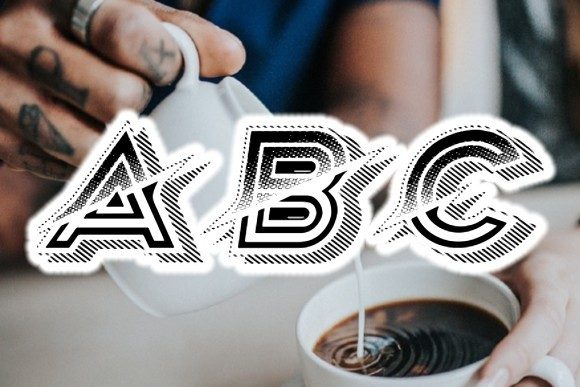 Milch Font PNG with transparent background - Preview 1