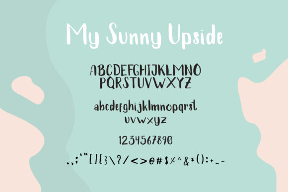 My Sunny Upside Font font preview - 4