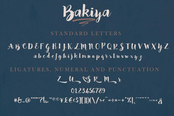 Bakiya Font - Preview 1