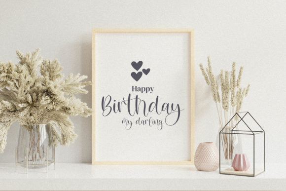 Beautiful Lativa Font PNG with transparent background - Preview 1