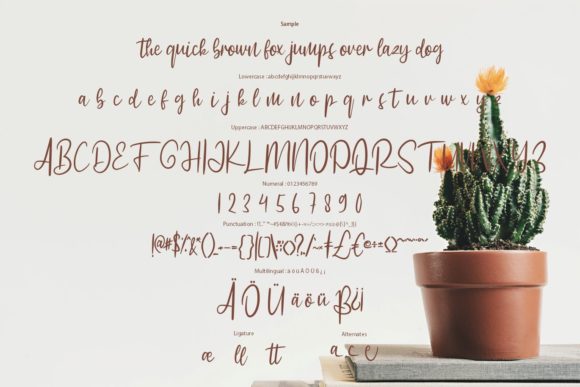 Gatshlie Script Font - Preview 5
