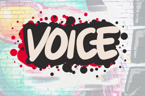 Imagine Peace Graffiti Font PNG with transparent background - Preview 1
