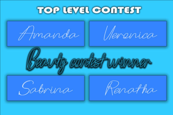 Kintamani Font PNG with transparent background - Preview 2
