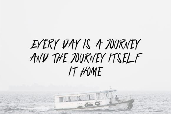 Long Jurney Font PNG with transparent background - Preview 1