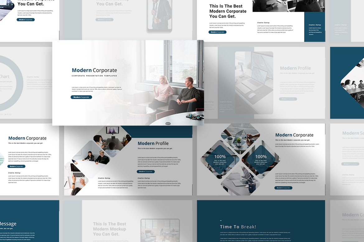 Plantilla de PowerPoint Corporativa Moderna