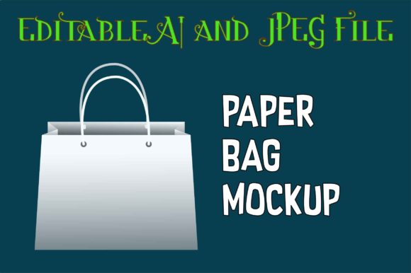 Paper Bag Mockup 10 with Ediatable File Grafica Borse e sacchetti Di Let's Create Designs