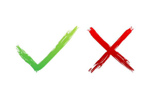Tick and Cross Signs Graphic Illustrations By DG-Studio