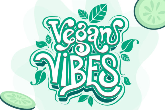 Vegan Vibes Font Display Font By Nobu Collections