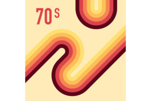 1970 Abstract Vector Stock Retro