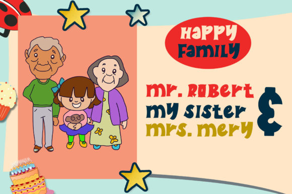 Balyta Kids Font PNG with transparent background - Preview 1