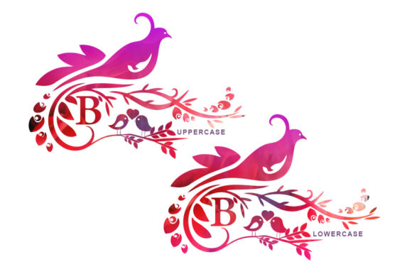 Bird Beauty Monogram Font - Preview 1