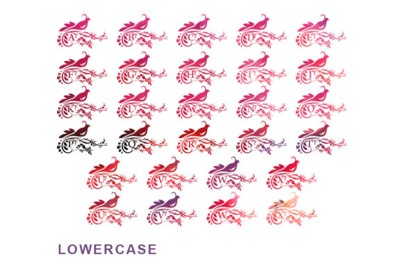 Bird Beauty Monogram Font - Preview 3